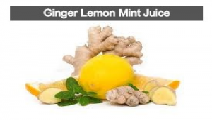 Ginger, Lemon Mint Juice