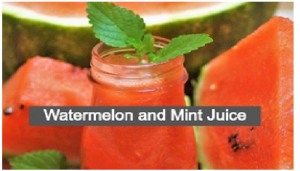 Watermelon and Mint Juice